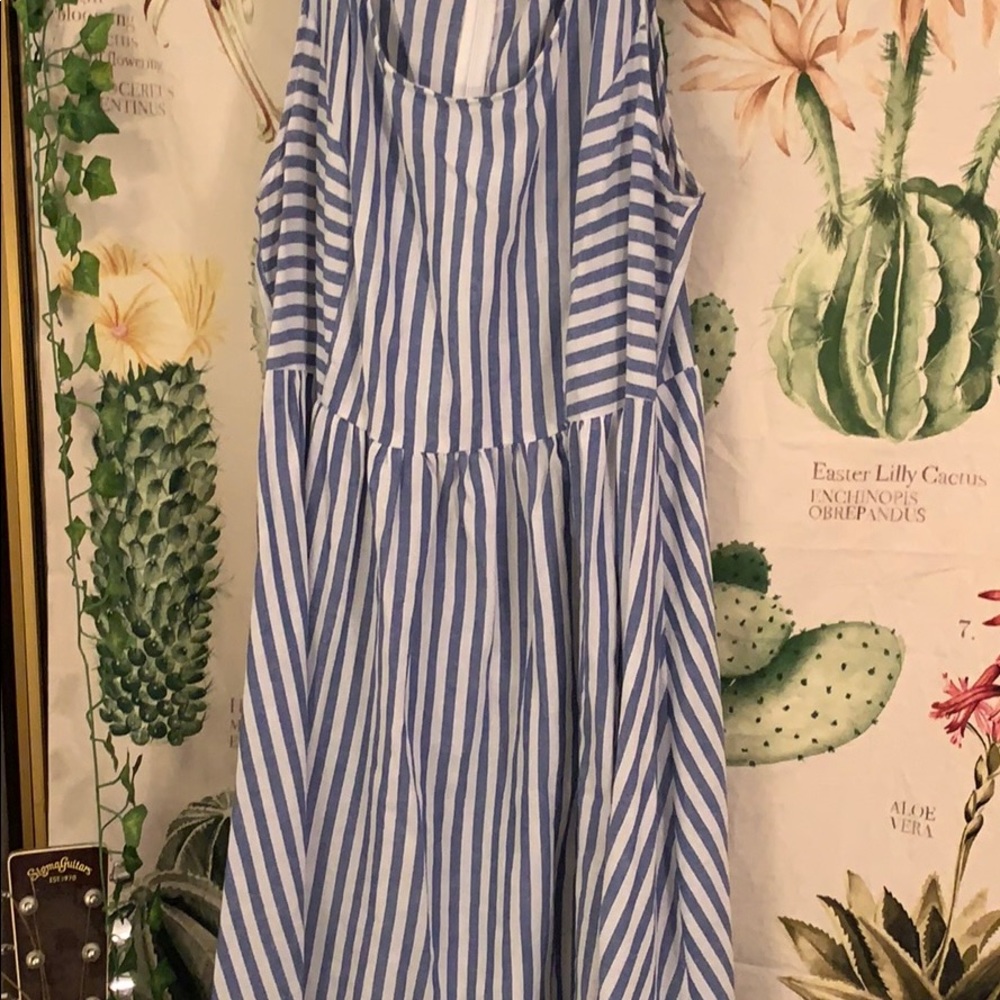 Blue Striped Dress